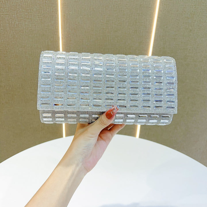 Glamorous Crystal-Studded Evening Clutch