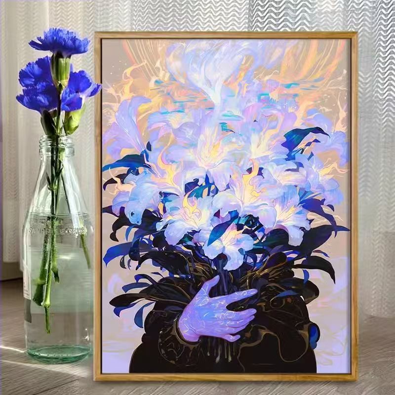 Floral Fantasy Illustration Art Print Kalsten