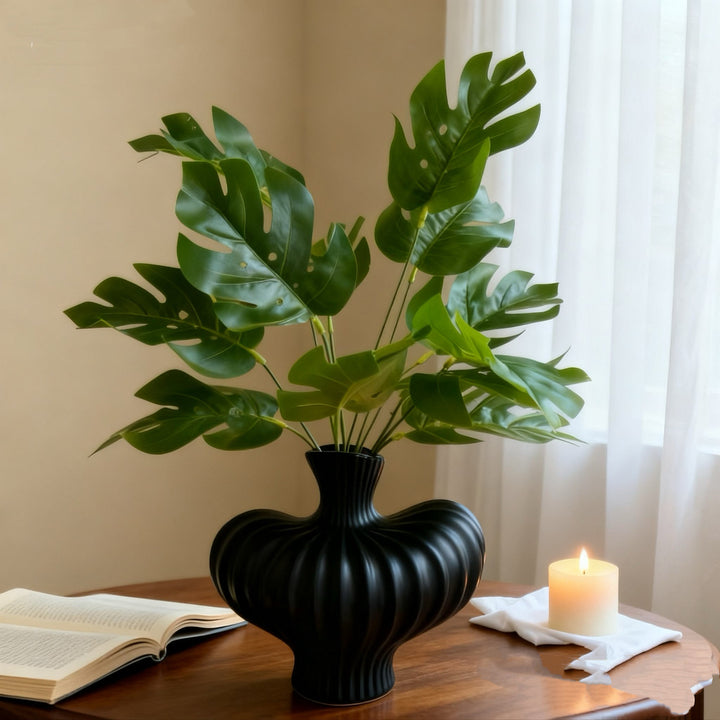 Modern Decorative Monstera Leaf Arrangement