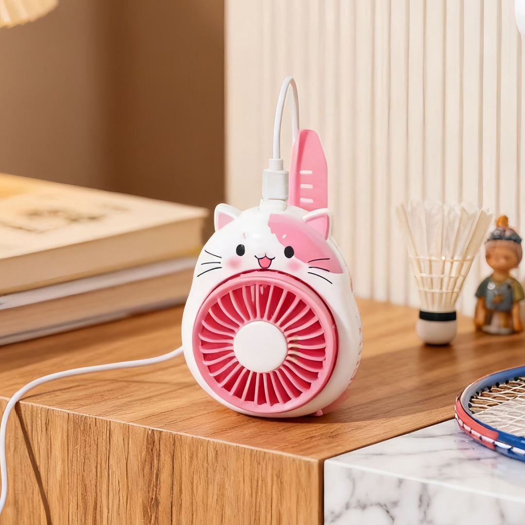 Women's portable hand fan with cute dog design Kalsten