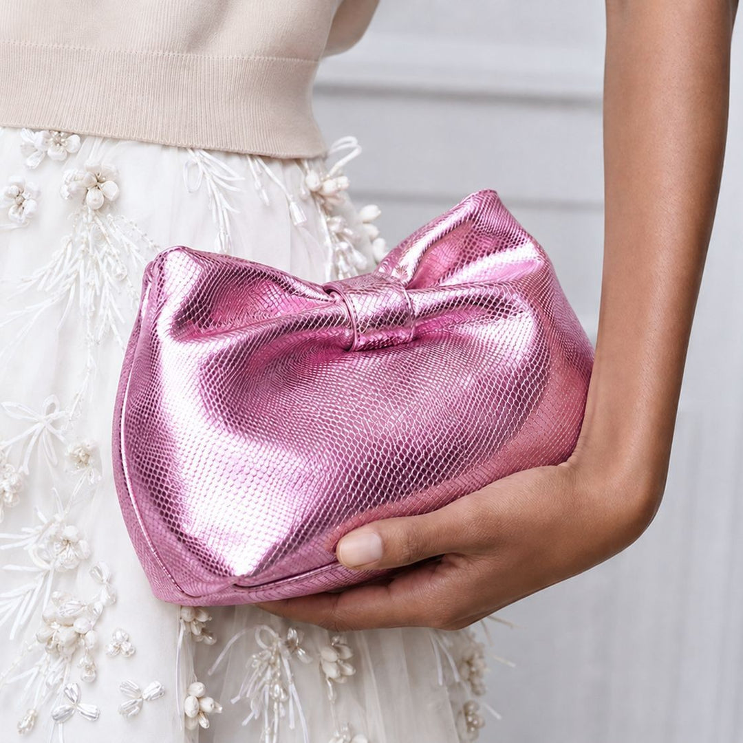 Decorative Metallic Handbag