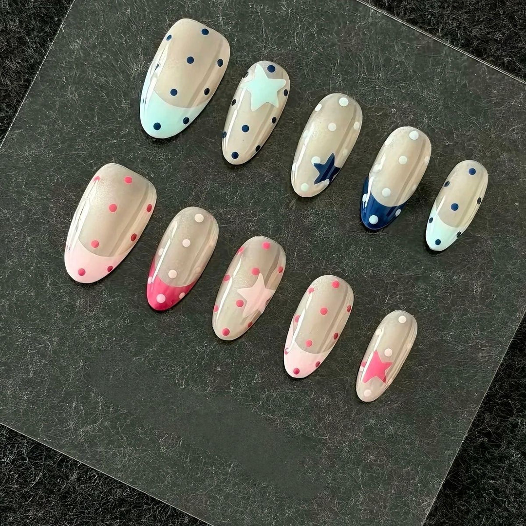 Whimsical Bunny-Themed Press-On Nail Art Set Kalsten