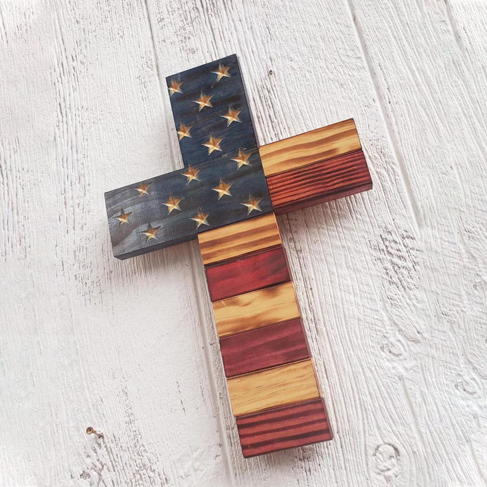 Inspirational Wooden Wall Cross