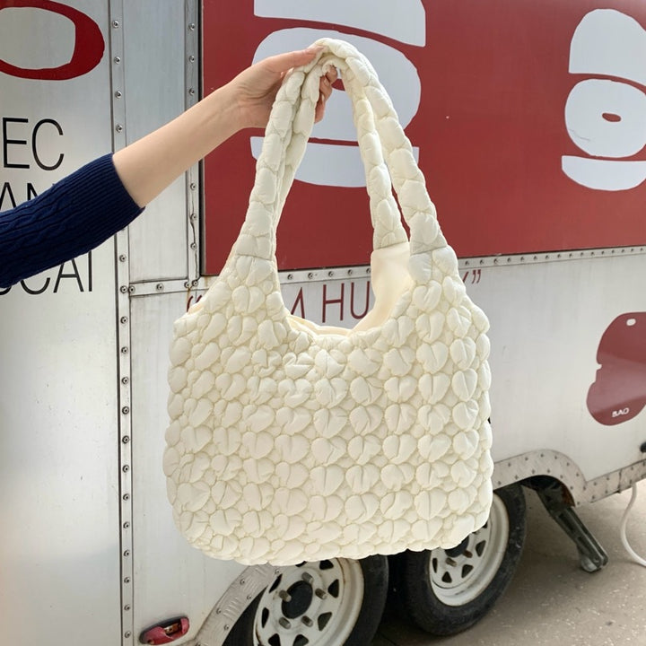 Quilted Soft Fabric Shoulder Bag