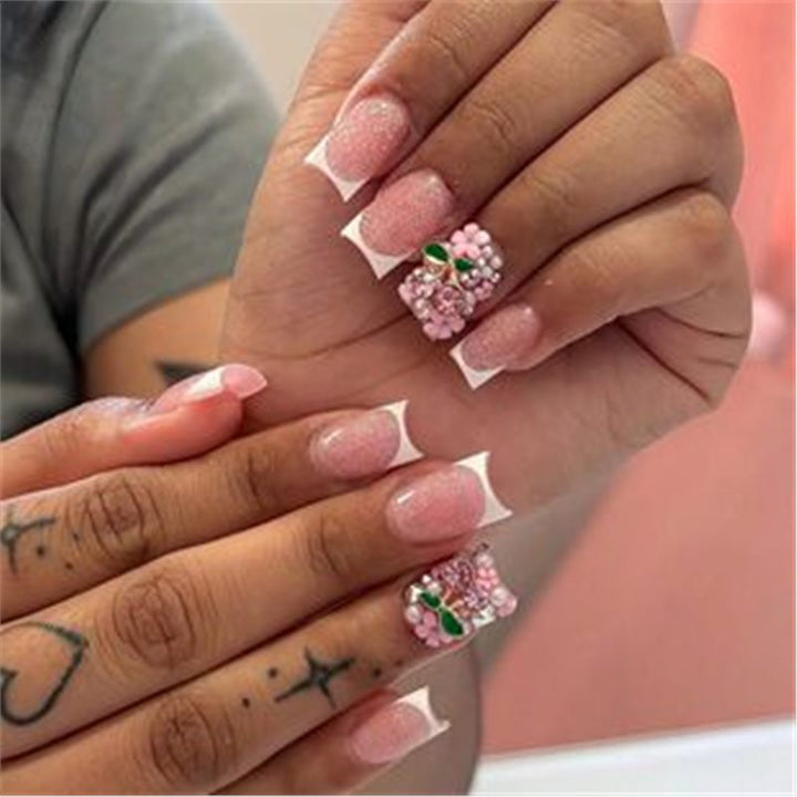 Artistic Press-On Nail Set with Premium Embellishments Kalsten