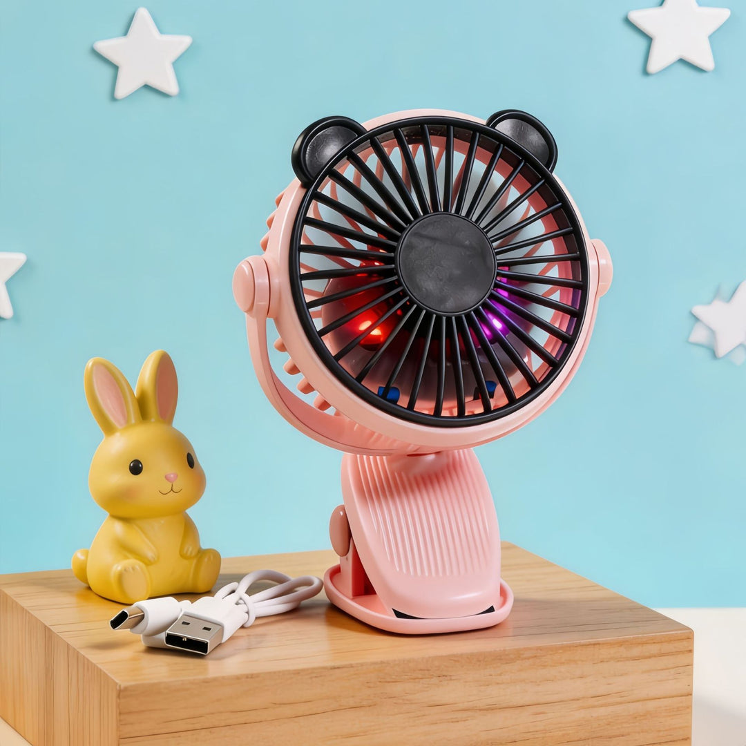 Ladies portable USB fan with flexible tilt mechanism Kalsten