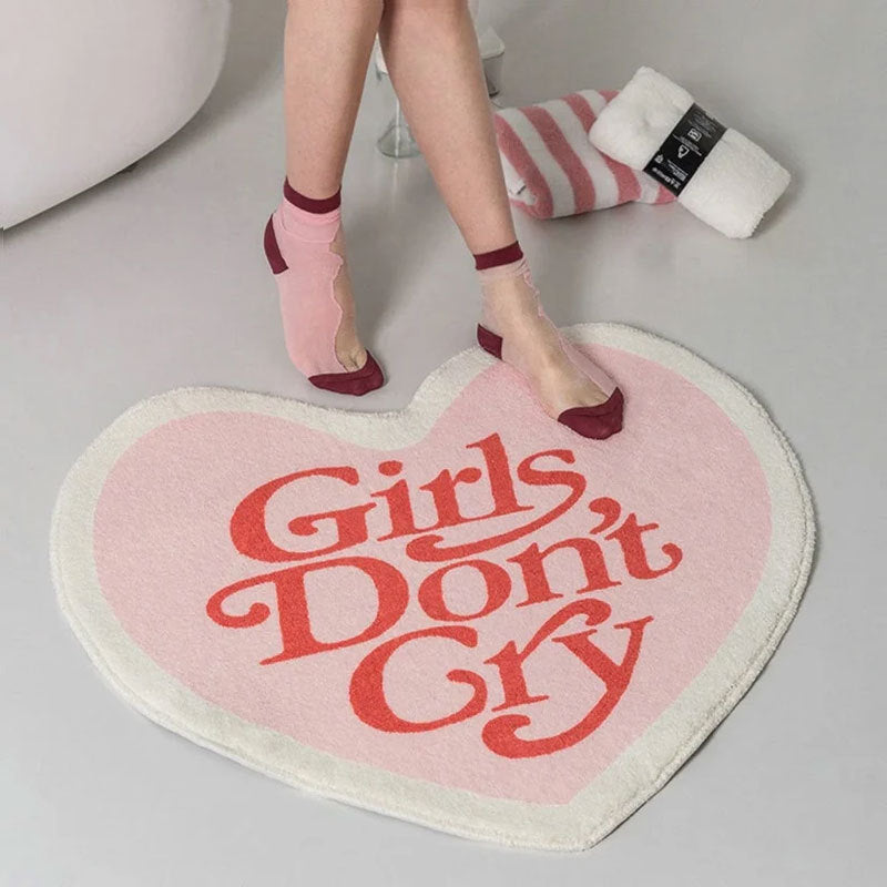 Heart-Shaped Bath Mat