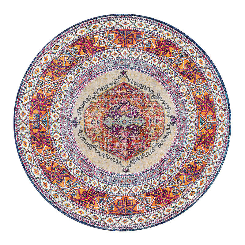 Vintage-Inspired Round Area Rug Kalsten