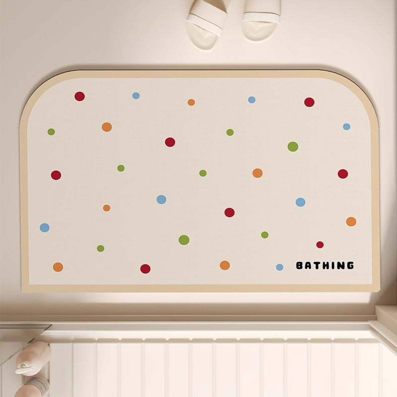 Playful Bath Mat for Bathroom Floor Decor