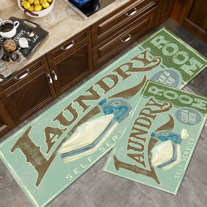 Vintage-Inspired Laundry Room Area Mat Kalsten