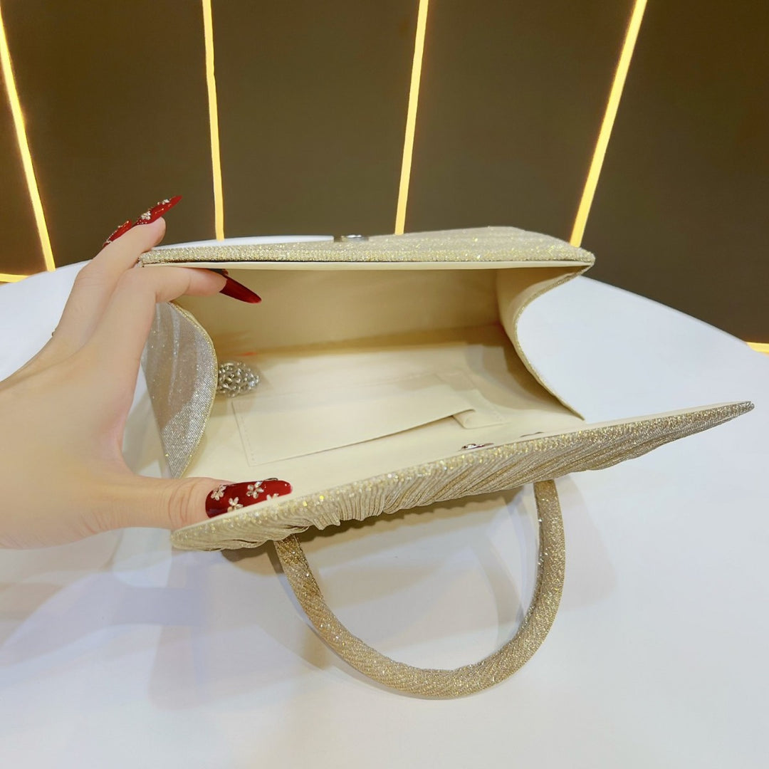 Pleated Evening Handbag