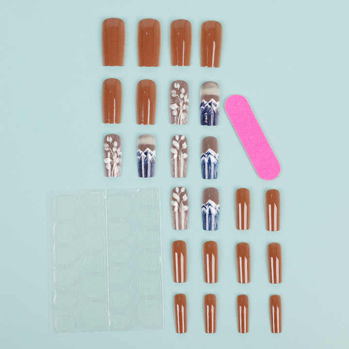 Nail Art Set with Floral Patterns Kalsten
