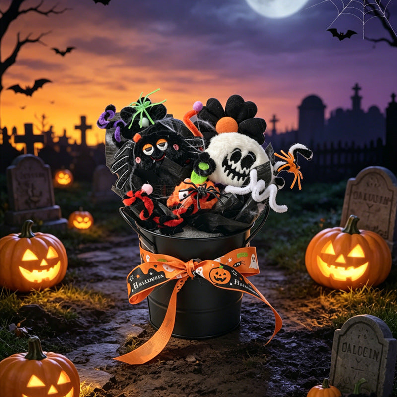 Halloween-Themed Decorative Bucket Arrangement Kalsten