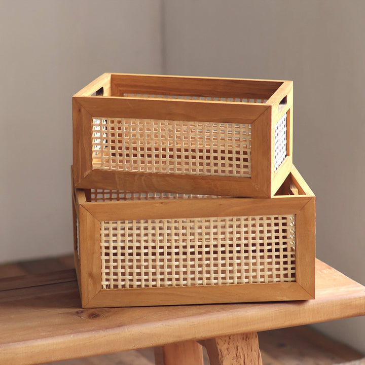 High-quality storage basket with braided design Kalsten