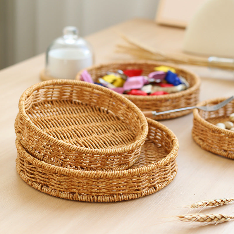 Unisex Round Storage Bowl made of Natural Weave Kalsten