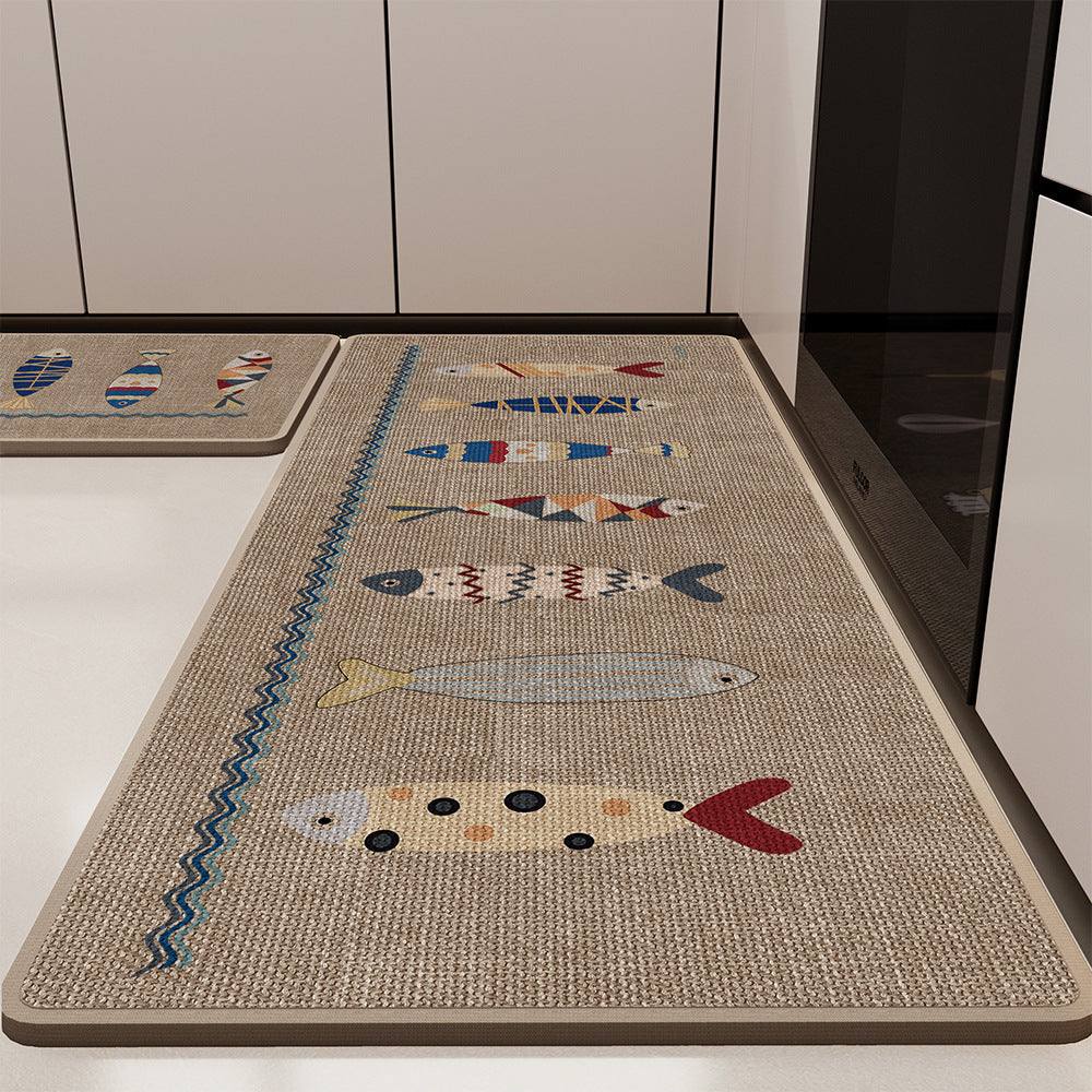 Fun Kitchen Themed Floor Mat