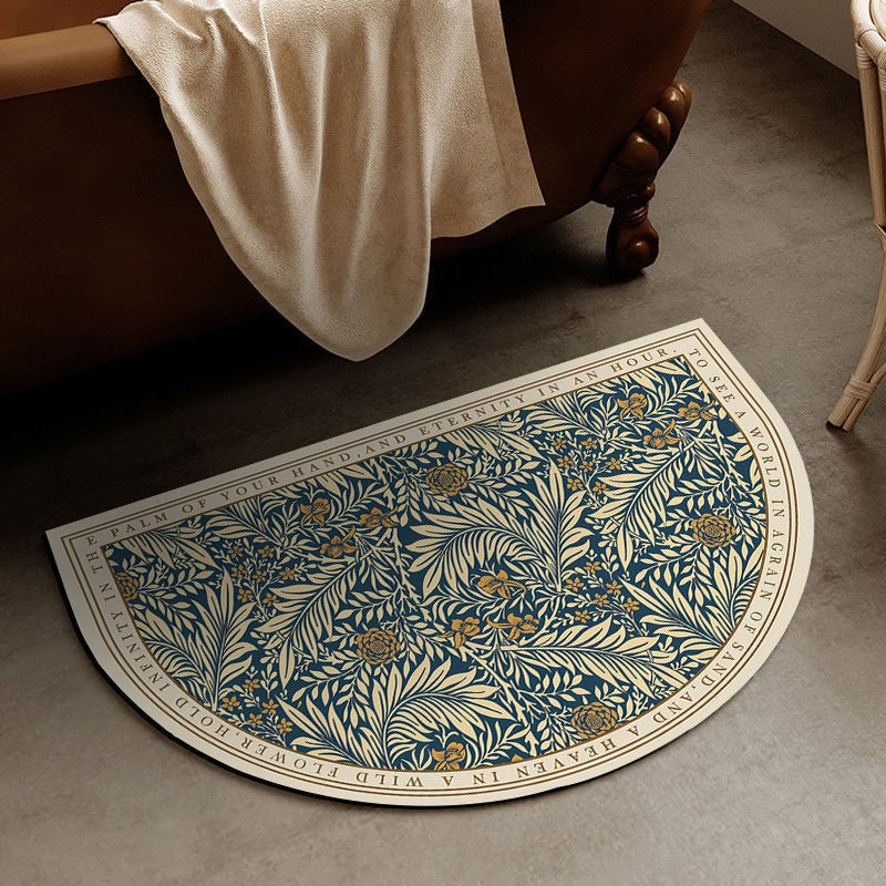 Home Decorative Half-Round Mat for Entryway
