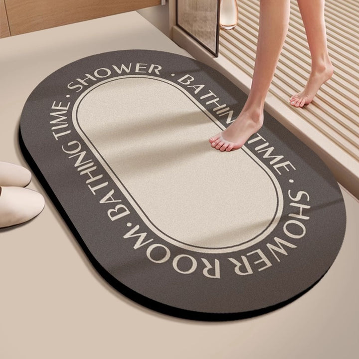 Decorative Floral Embossed Bath Mat