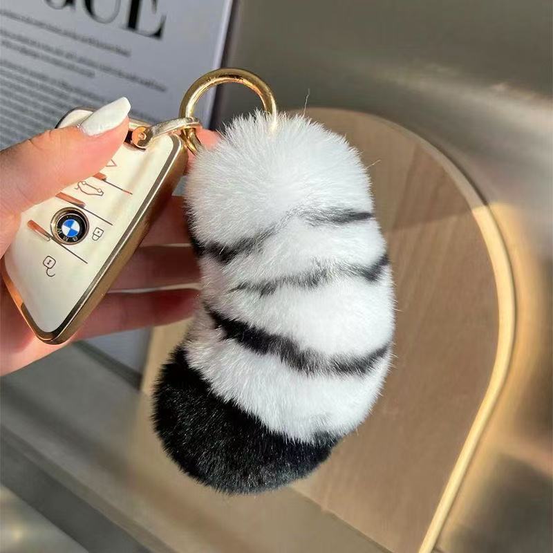Plush Animal-Themed Keychain Accessory Kalsten