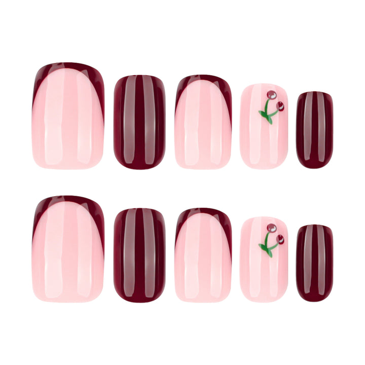 Artful nail extensions with elegant gradient and delicate accents Kalsten