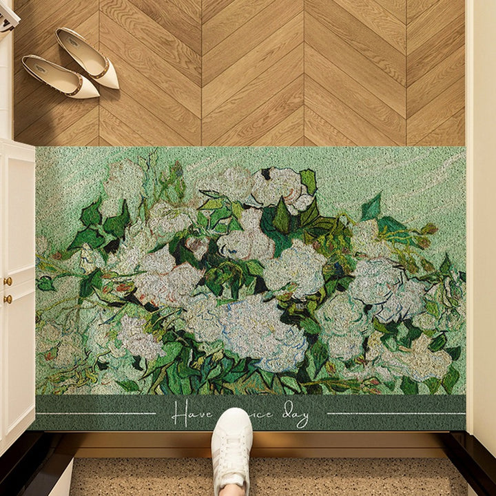 Artistic Sunflower Door Mat