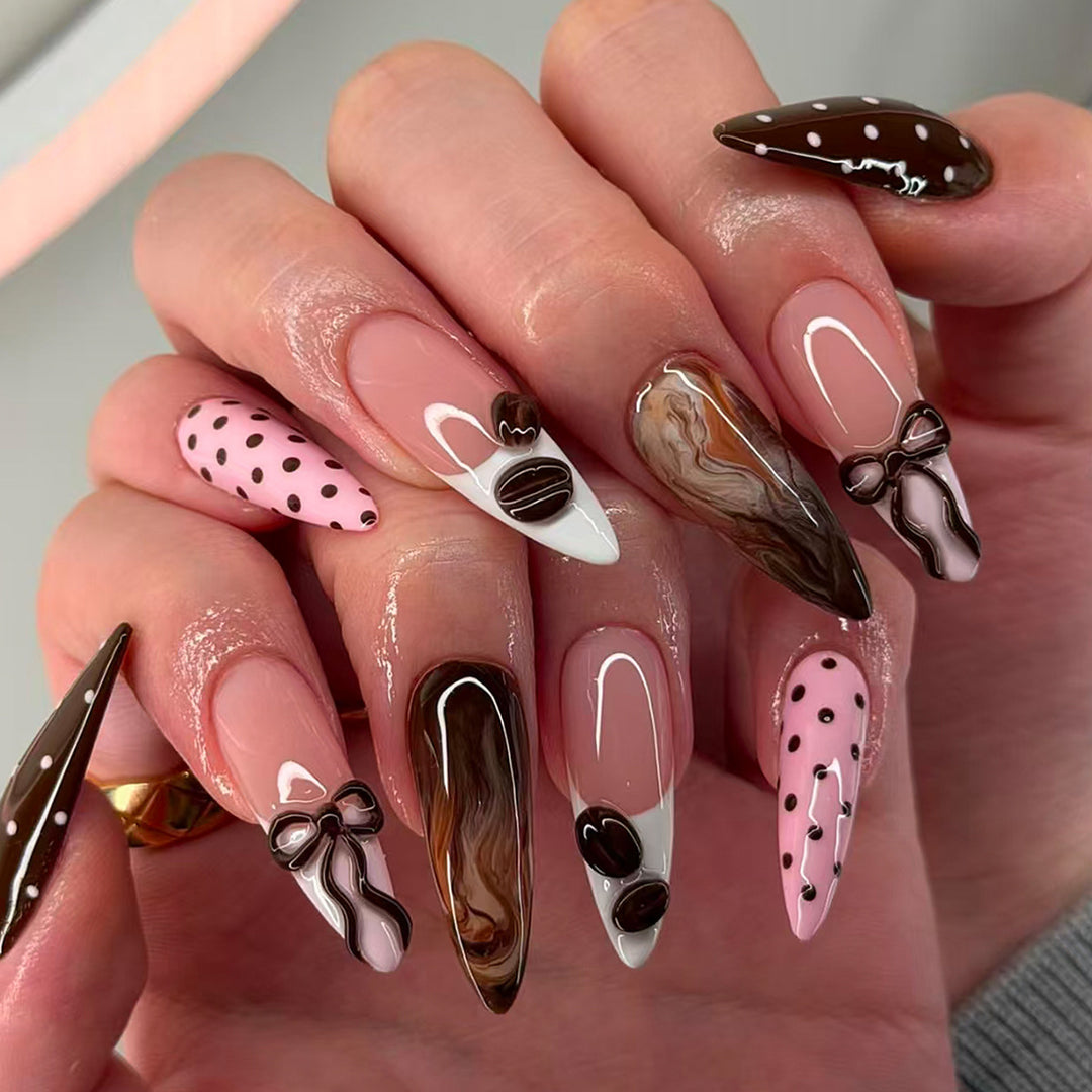 Elegant Artistic Press-On Nail Tips Collection Kalsten