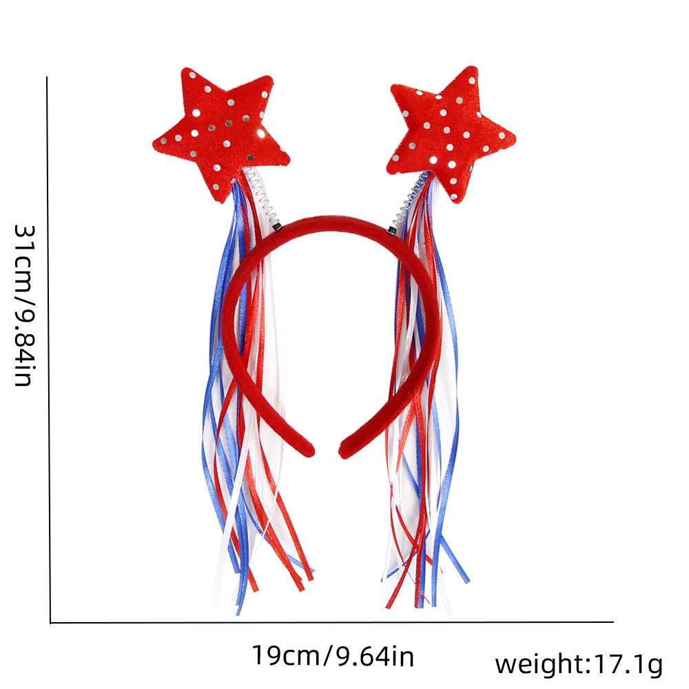 Unisex nan festive party headband with pompom and star island Kalsten