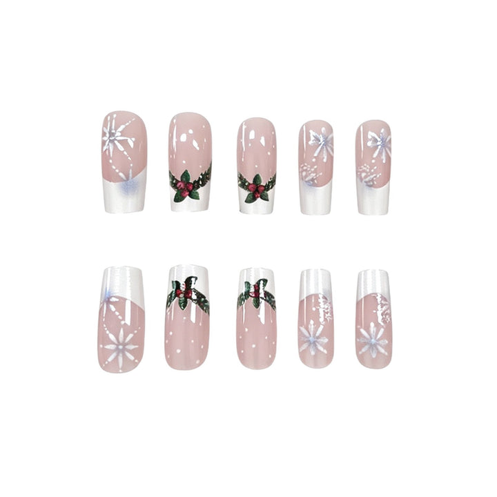 Christmas-Themed Artistic Nail Enhancements Kalsten