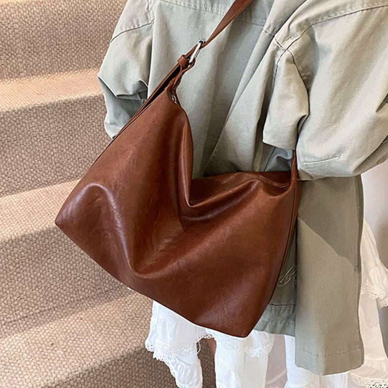 Slouchy Leather Tote Bag
