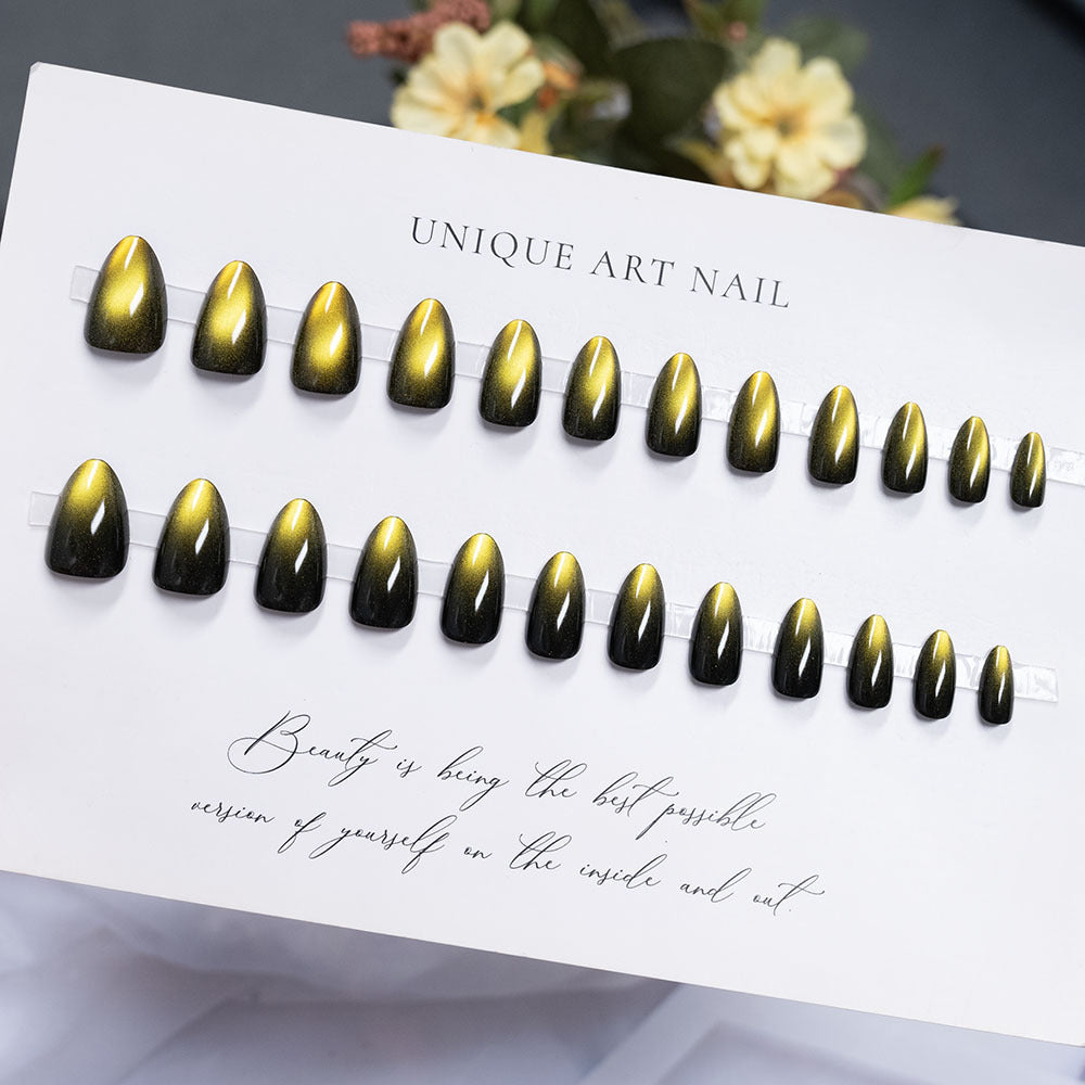 Glossy Long-Lasting Press-On Nail Set