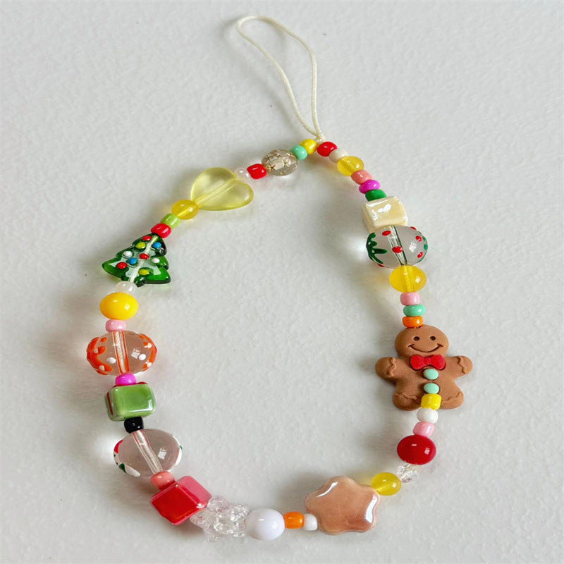Creative Holiday-Themed Beaded Phone Strap Kalsten