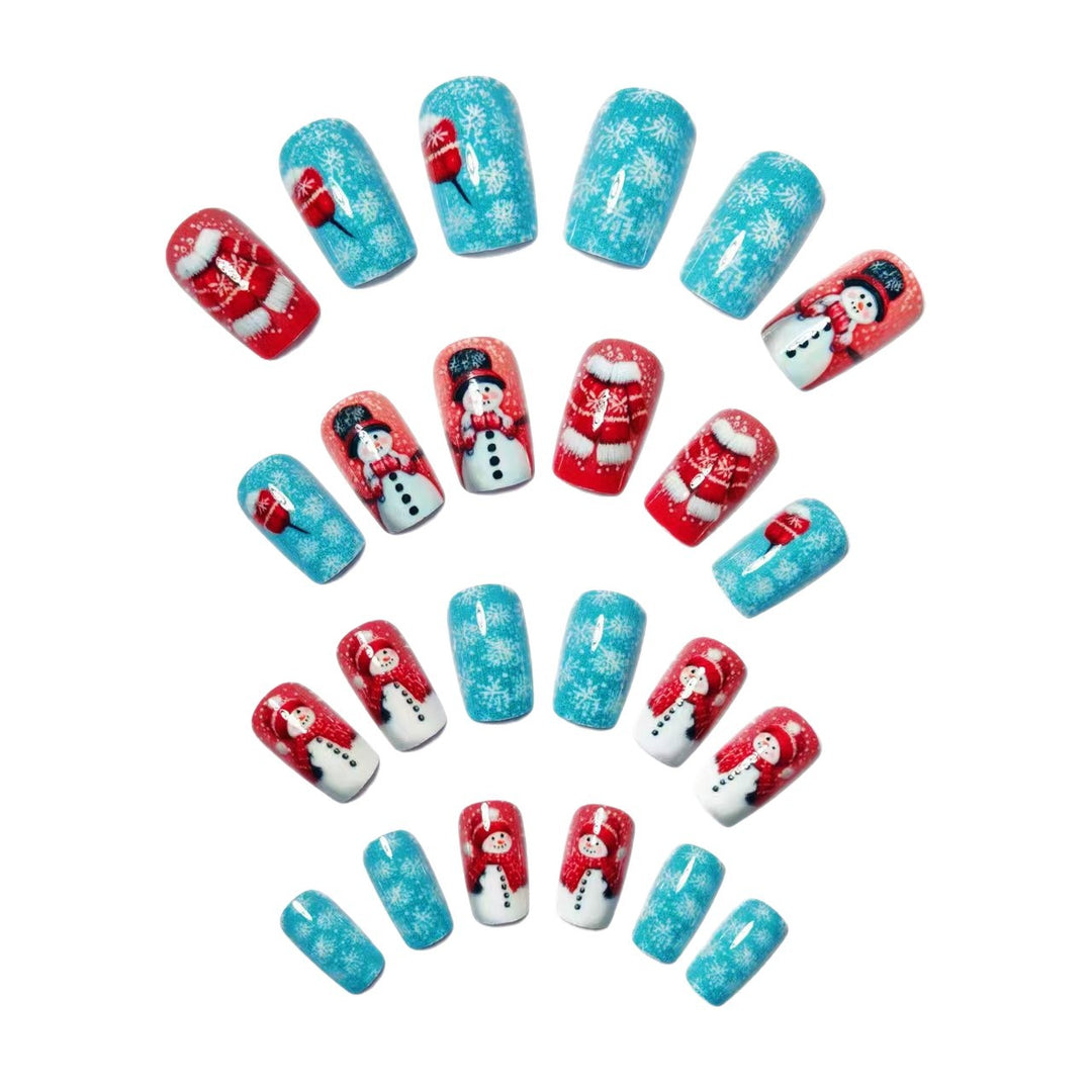 Festive Winter Wonderland Nail Art Kalsten