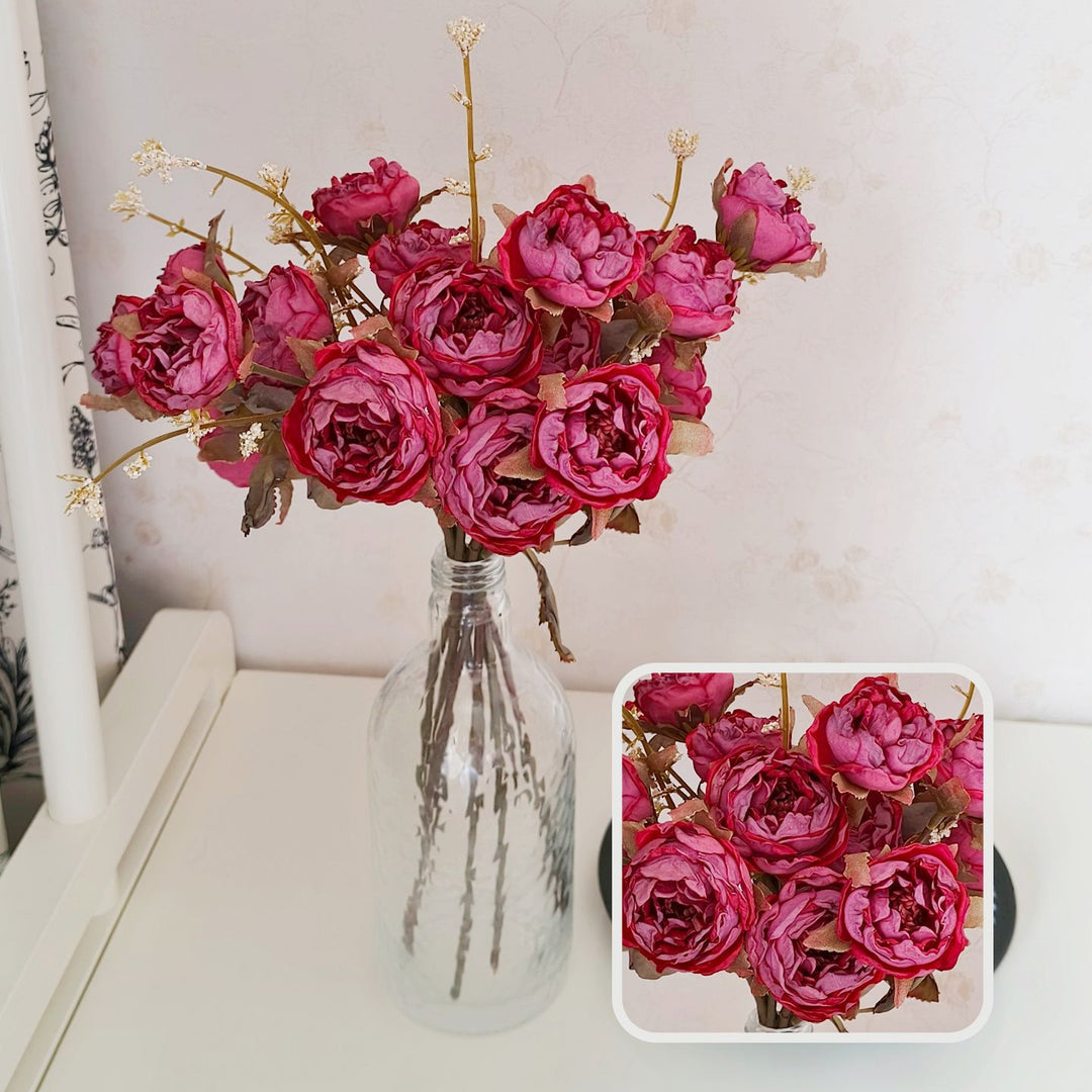 Faux Floral Rose Bouquet