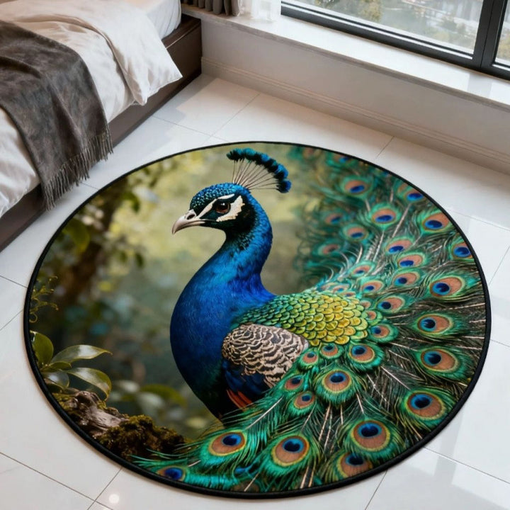 Animal-Themed Round Area Rug