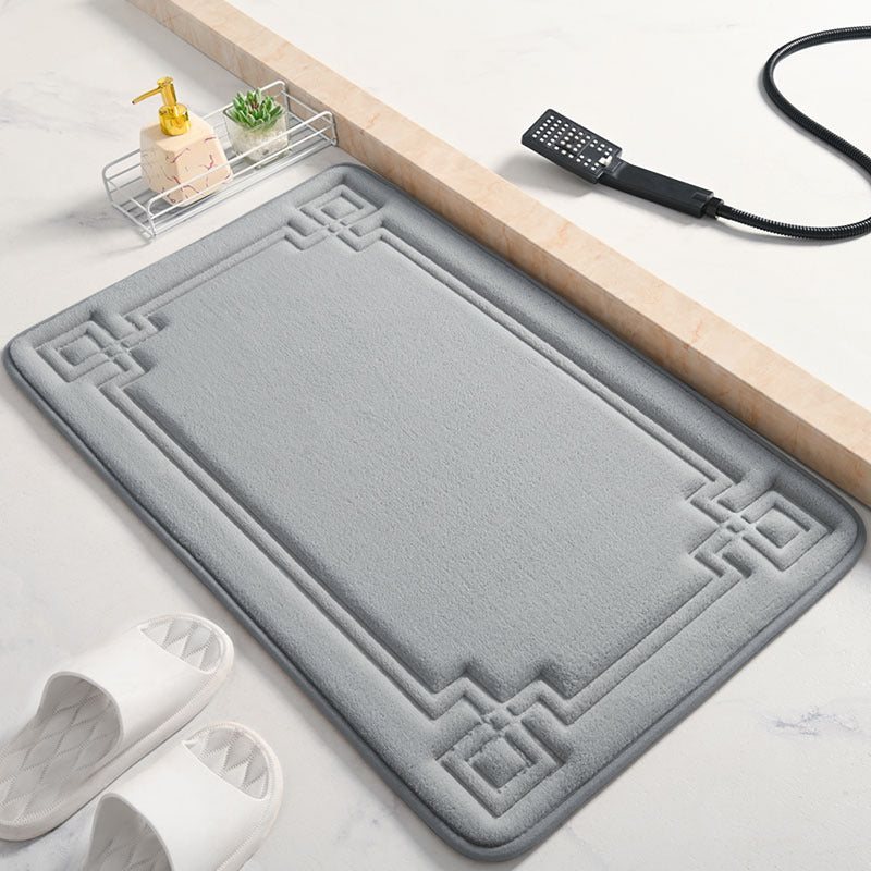 Elegant Textured Bathroom Mat Kalsten