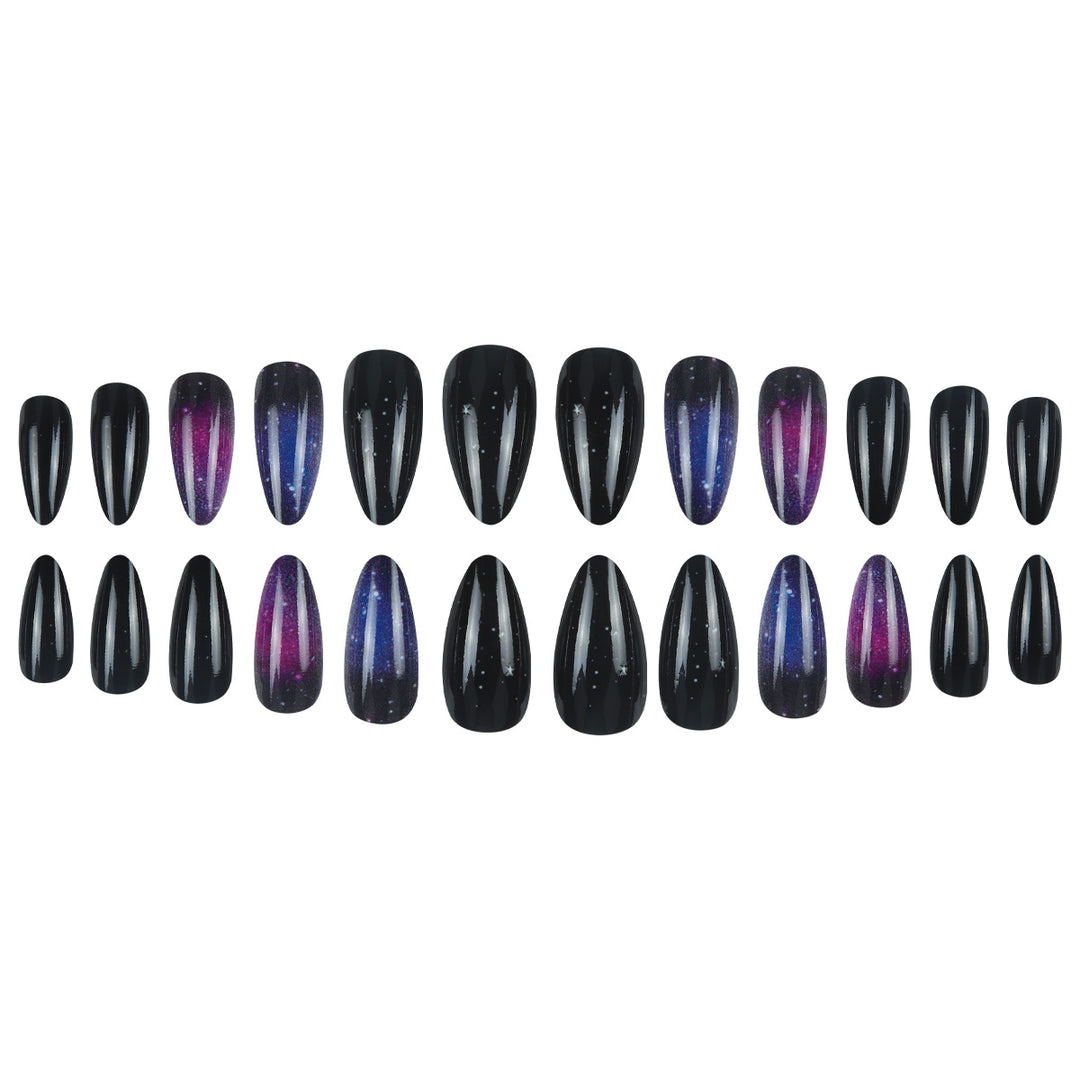 Artistic Galaxy-Inspired Press-On Nails Kalsten