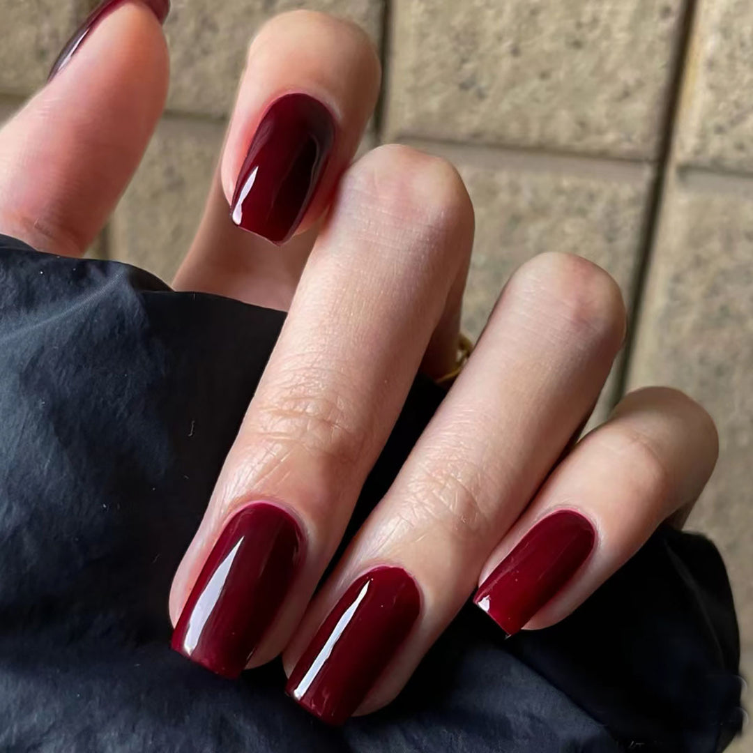 Glossy Square Press-On Nails  1791110706