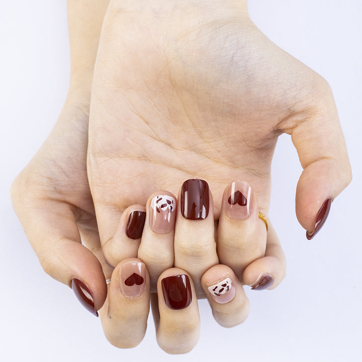 Creative nail art design with panda motif Kalsten