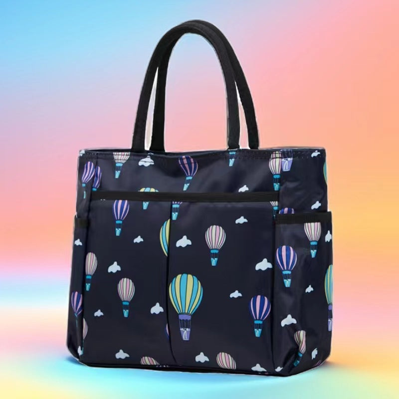 Multi-Pocket Candy Print Tote Bag Kalsten