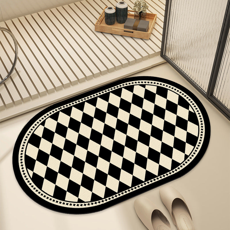 Artistic Patterned Bath Mat