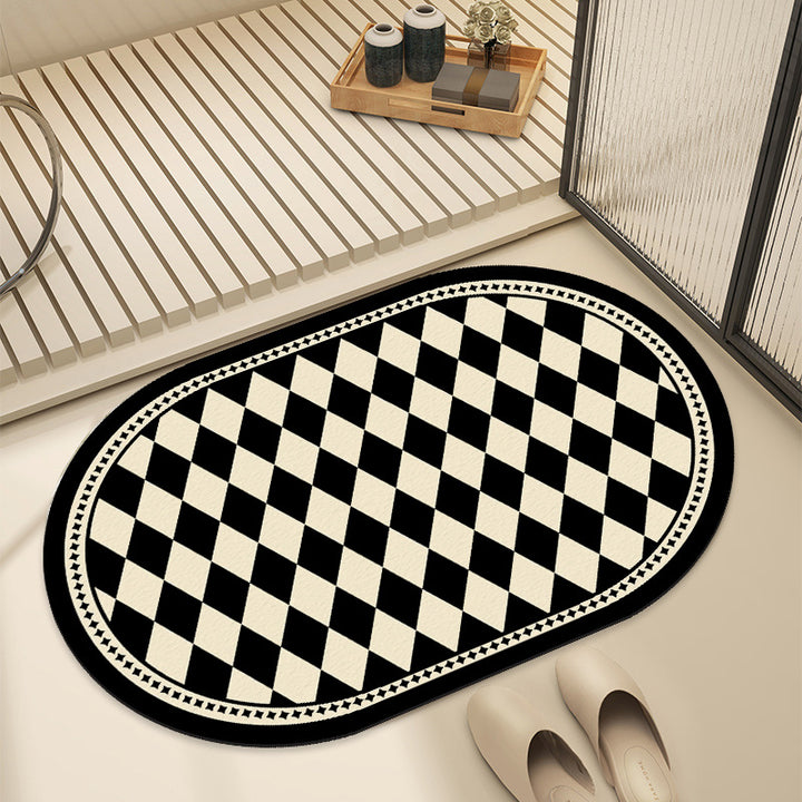 Artistic Patterned Bath Mat