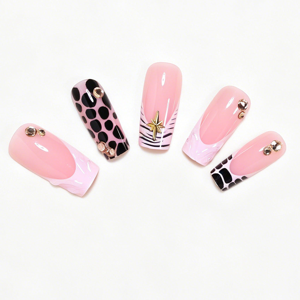 Creative Abstract Press-On Nail Art Set Kalsten
