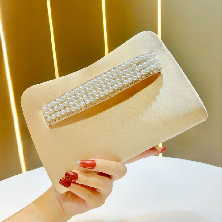 Pearl-Accented Evening Clutch