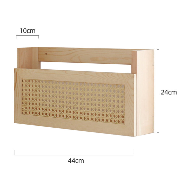 Wall-Mounted Wicker Storage Organizer Kalsten