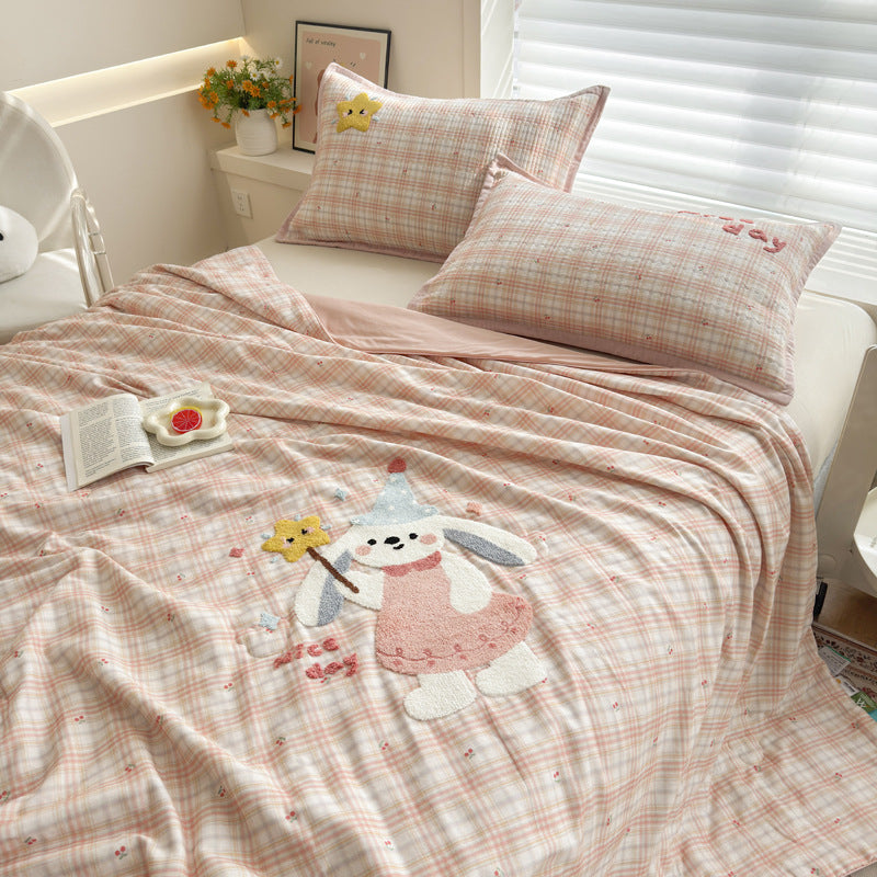Women Cozy Bedspread with Playful Penguin Design Kalsten