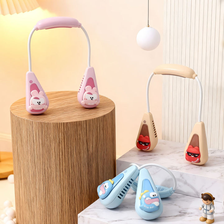 Ladies Portable Neck Fan with Cute Animal Design Kalsten