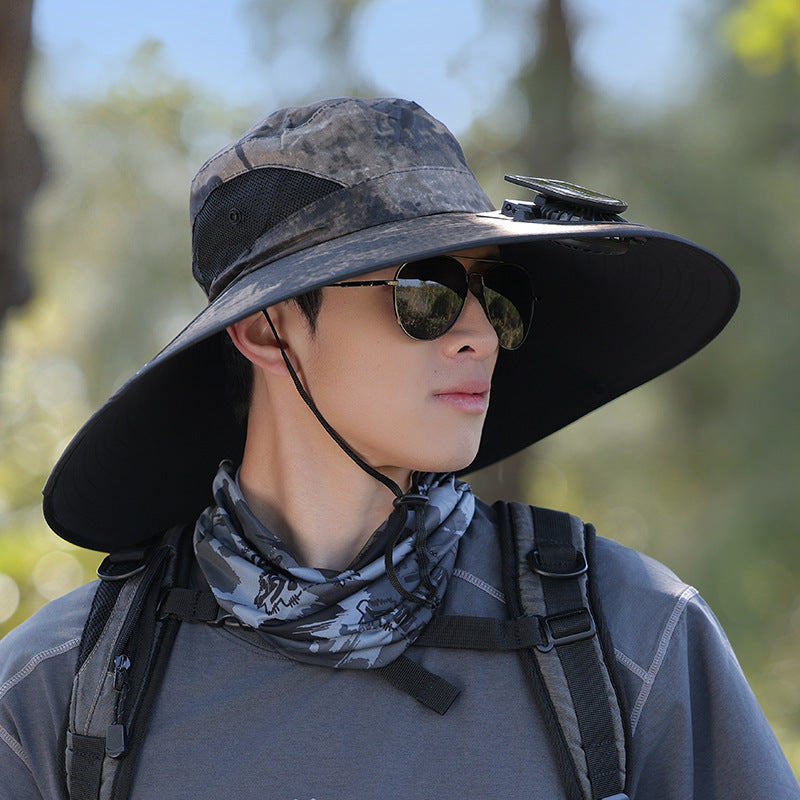 wide-brimmed outdoor sun hat with UV protection, breathable mesh, and adjustable chin strap Kalsten