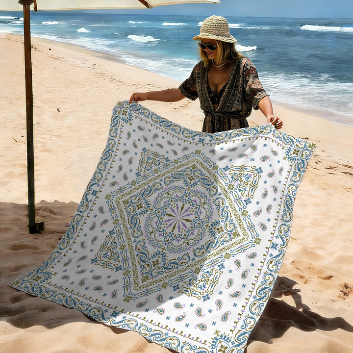 Mandala Design Beach Mat Kalsten