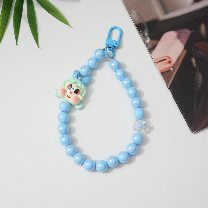 Cartoon-Themed Beaded Keychain kalsten