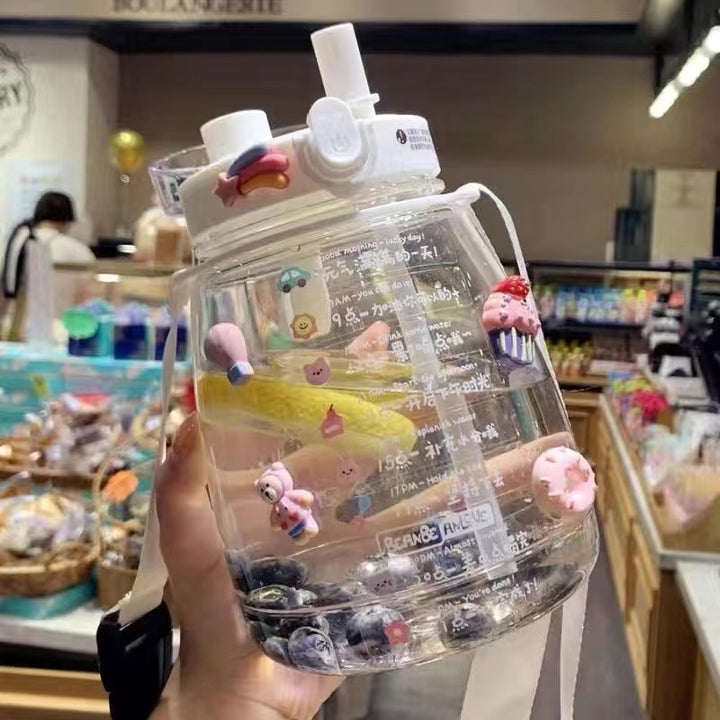 Women large motivational water bottle with leak-proof lid system Kalsten